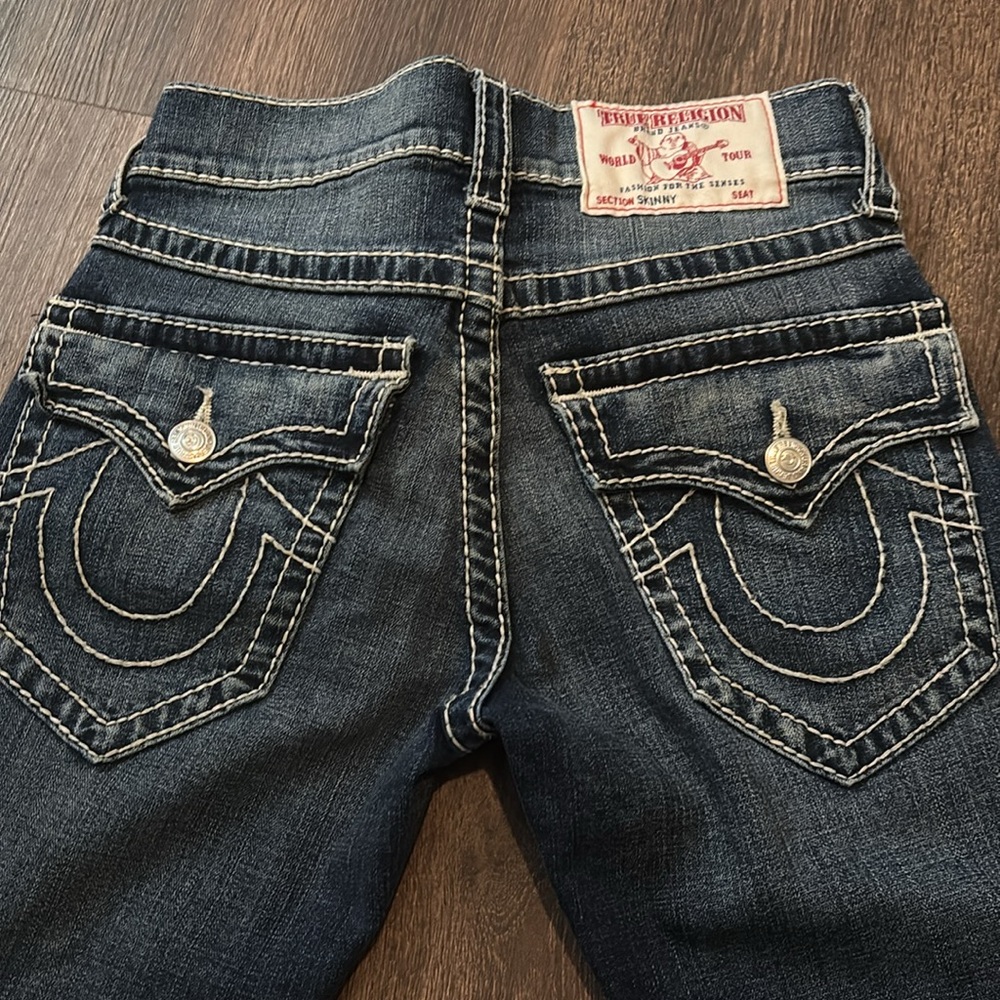 True Religion Dark Blue Skinny Jeans - Picture 2 of 6